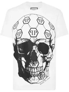 Футболка с принтом Philipp Plein, белый