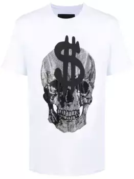 Футболка с принтом Philipp Plein, белый