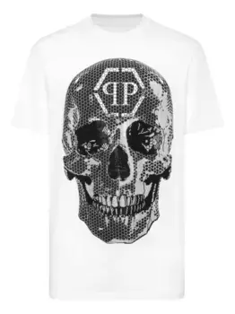 Футболка с принтом Philipp Plein, белый
