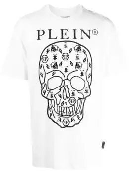 Футболка с принтом Philipp Plein, белый