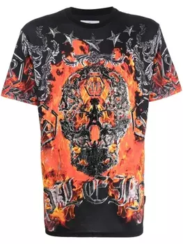 Футболка с принтом Philipp Plein, черный