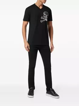 Футболка с принтом Philipp Plein, черный