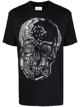 Футболка с принтом Philipp Plein, черный