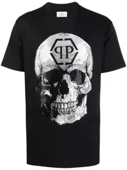 Футболка с принтом Philipp Plein, черный