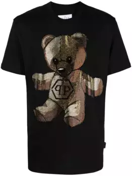 Футболка с принтом Philipp Plein, черный