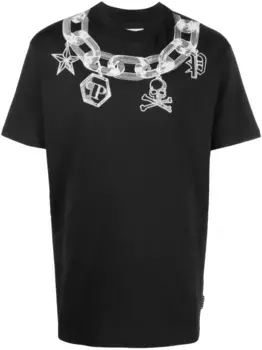 Футболка с принтом Philipp Plein, черный