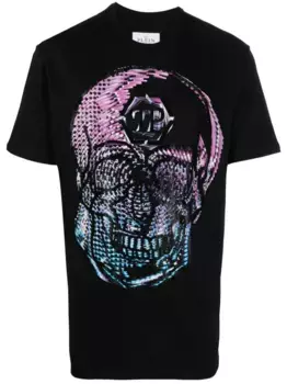 Футболка с принтом Philipp Plein, черный