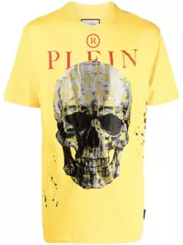Футболка с принтом Philipp Plein, желтый
