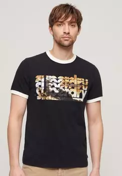 Футболка с принтом PHOTOGRAPHIC LOGO Superdry, черный