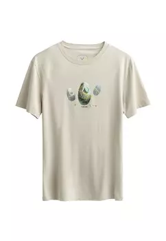 Футболка с принтом PIALO KAFT, бежевый