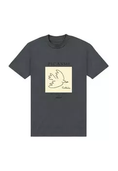 Футболка с принтом PICASSO DOVE apoh London, серый