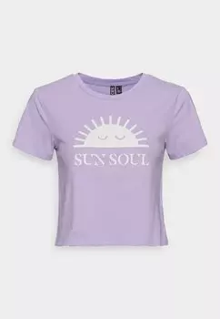 Футболка с принтом Pieces