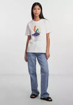 Футболка с принтом Pieces, белый