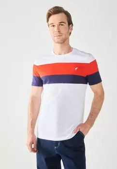 Футболка с принтом Pier One by Zalando, мультиколор