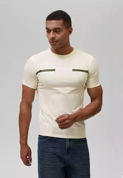 Футболка с принтом Pier One by Zalando, кремовый