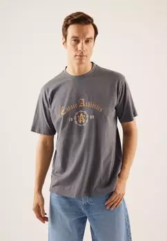 Футболка с принтом Pier One, серый