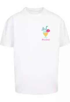 Футболка с принтом PINA COLADA HEAVY Merchcode, белый