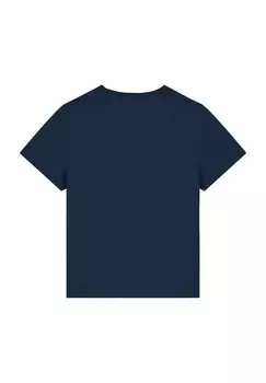 Футболка с принтом PINGUIN watapparel, темно-синий