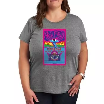 Футболка с принтом Pink Floyd и плакатом Pepperland Licensed Character, серый
