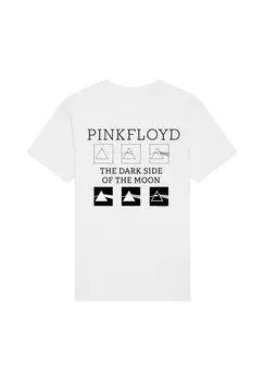 Футболка с принтом PINK FLOYD PYRAMIDS F4NT4STIC, белый