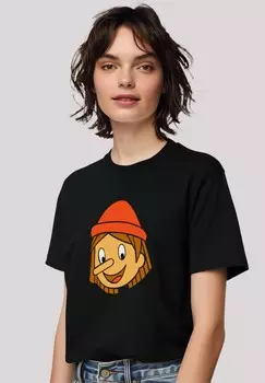 Футболка с принтом PINOCCHIO LOGO F4NT4STIC, черный