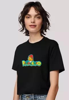 Футболка с принтом PINOCCHIO LOGO F4NT4STIC, черный