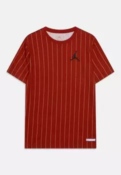 Футболка с принтом Pinstrip Tee Unisex Jordan, цвет dune red