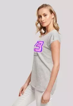 Футболка с принтом PIXEL 23 PINK F4NT4STIC, серый