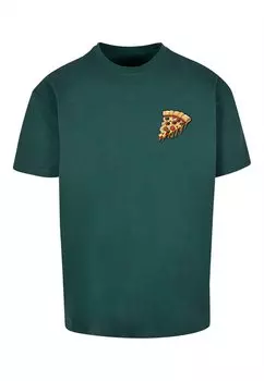 Футболка с принтом PIZZA COMIC HEAVY Merchcode, цвет bottlegreen