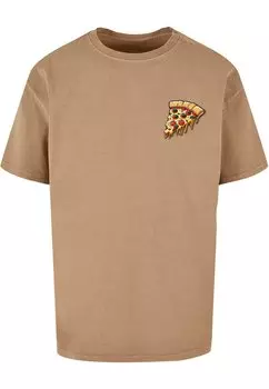Футболка с принтом PIZZA COMIC Merchcode, цвет unionbeige