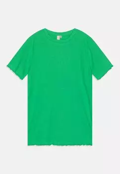 Футболка с принтом PKDORA O-NECK SOLID Pieces Kids, цвет irish green