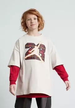 Футболка с принтом Plaid Pack Tee Unisex Jordan, цвет phantom