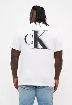 Футболка с принтом PLUS BOLD TEE Calvin Klein Jeans, белый