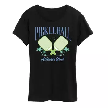 Футболка с принтом Plus Pickleball Athletic Club Unbranded, черный