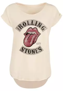 Футболка с принтом PLUS SIZE THE ROLLING STONES TOUR '78 F4NT4STIC, цвет whitesand