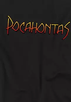Футболка с принтом POCAHONTAS LOGO Disney, черный