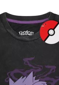 Футболка с принтом POKMON GHOSTS Pokemon, антрацит