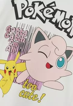 Футболка с принтом POKMON Name it, белый