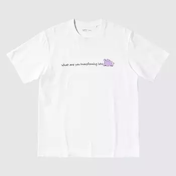 Футболка с принтом Pokmon UT UNIQLO, белый