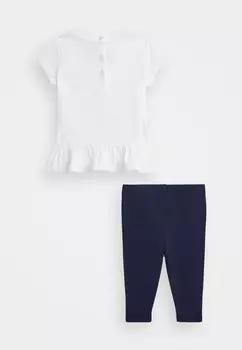 Футболка с принтом POLO BEAR JERSEY TEE & LEGGING SET Ralph Lauren, белый