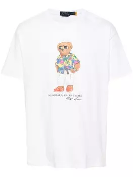 Футболка с принтом Polo Bear Polo Ralph Lauren, белый