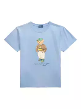 Футболка с принтом Polo Bear POLO RALPH LAUREN, синий