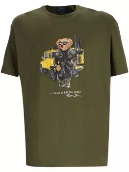 Футболка с принтом Polo Bear Polo Ralph Lauren, зеленый