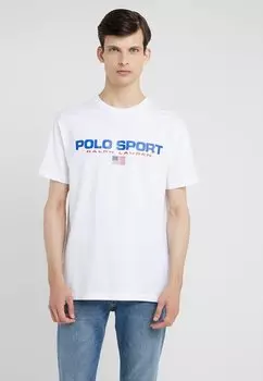 Футболка с принтом Polo Ralph Lauren, белый