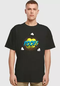 Футболка с принтом POOF COMIC HEAVY OVERSIZED Merchcode, черный