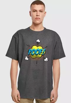 Футболка с принтом POOF COMIC HEAVY OVERSIZED Merchcode, серый