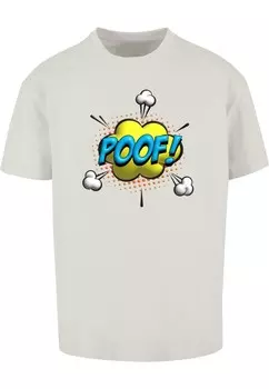 Футболка с принтом POOF COMIC HEAVY OVERSIZED Merchcode, антрацит