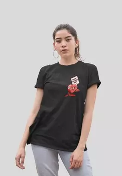 Футболка с принтом POP CREATURE NO Henry Tiger, черный