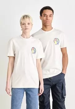 Футболка с принтом POP CREST TEE UNISEX Tommy Jeans, бежевый