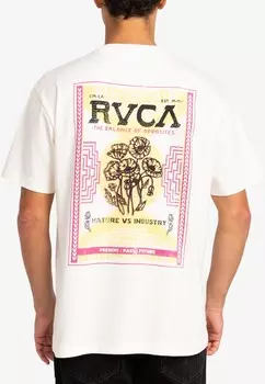 Футболка с принтом POPPIES RVCA, белый